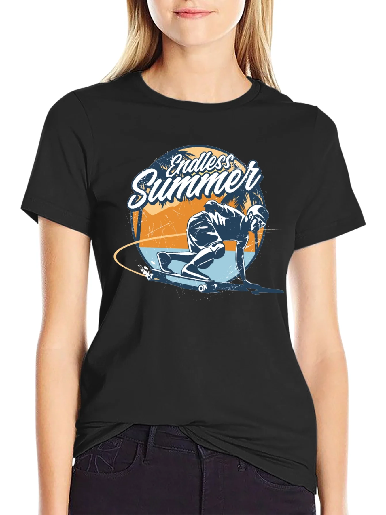 Endless Summer Skateboarder Graphic Tee - Cool Skate Design
