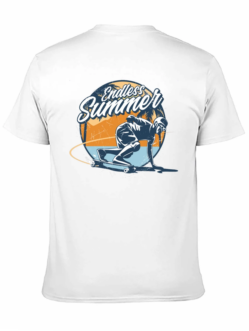 Endless Summer Skateboarder Graphic Tee - Cool Skate Design
