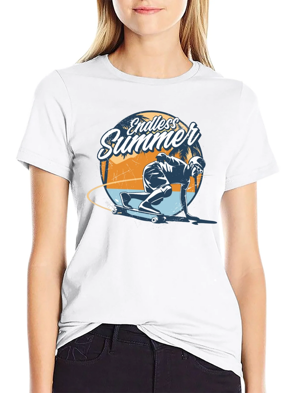 Endless Summer Skateboarder Graphic Tee - Cool Skate Design
