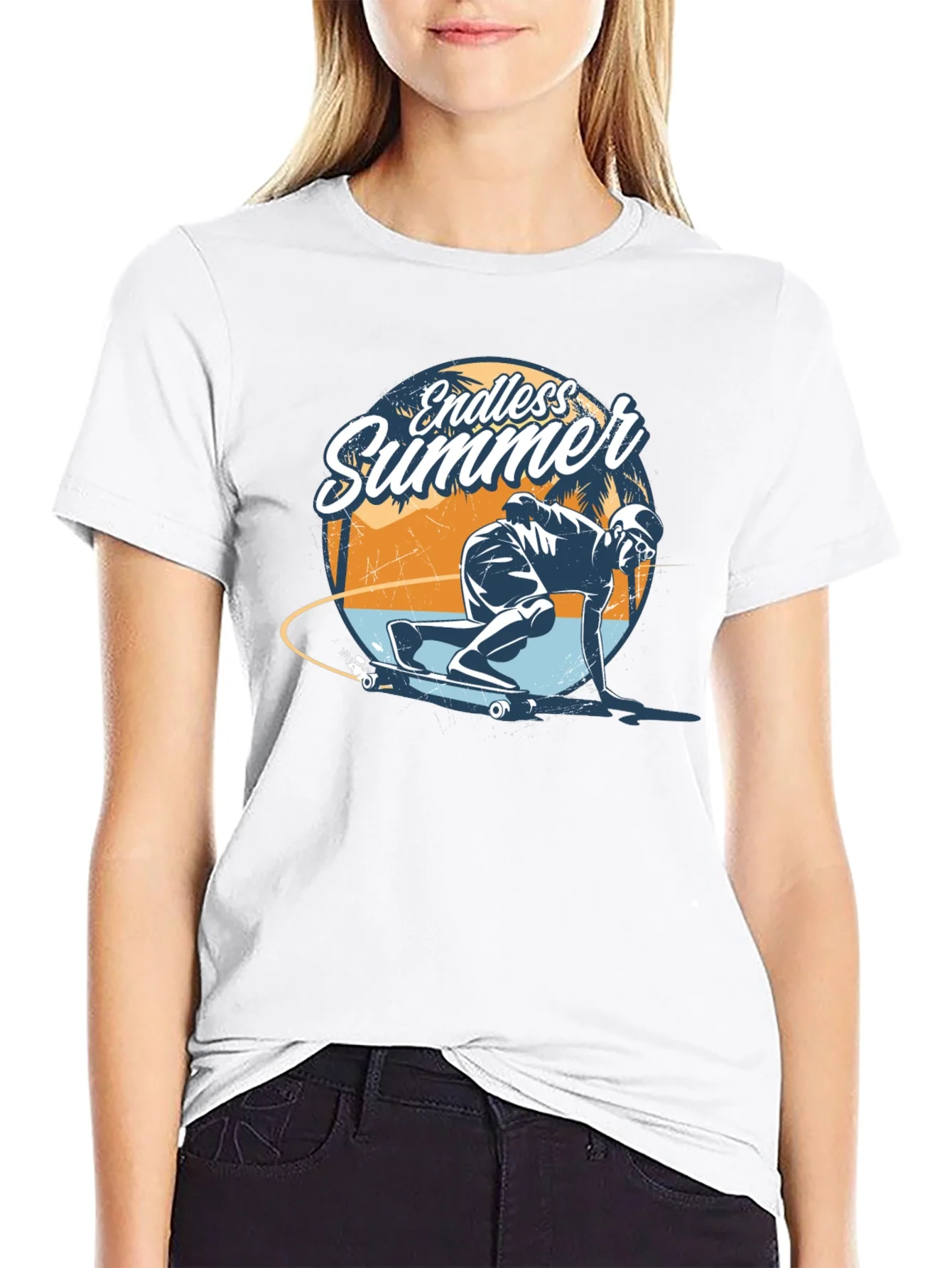 Endless Summer Skateboarder Graphic Tee - Cool Skate Design