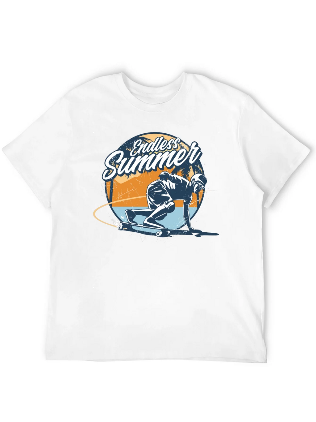 Endless Summer Skateboarder Graphic Tee - Cool Skate Design