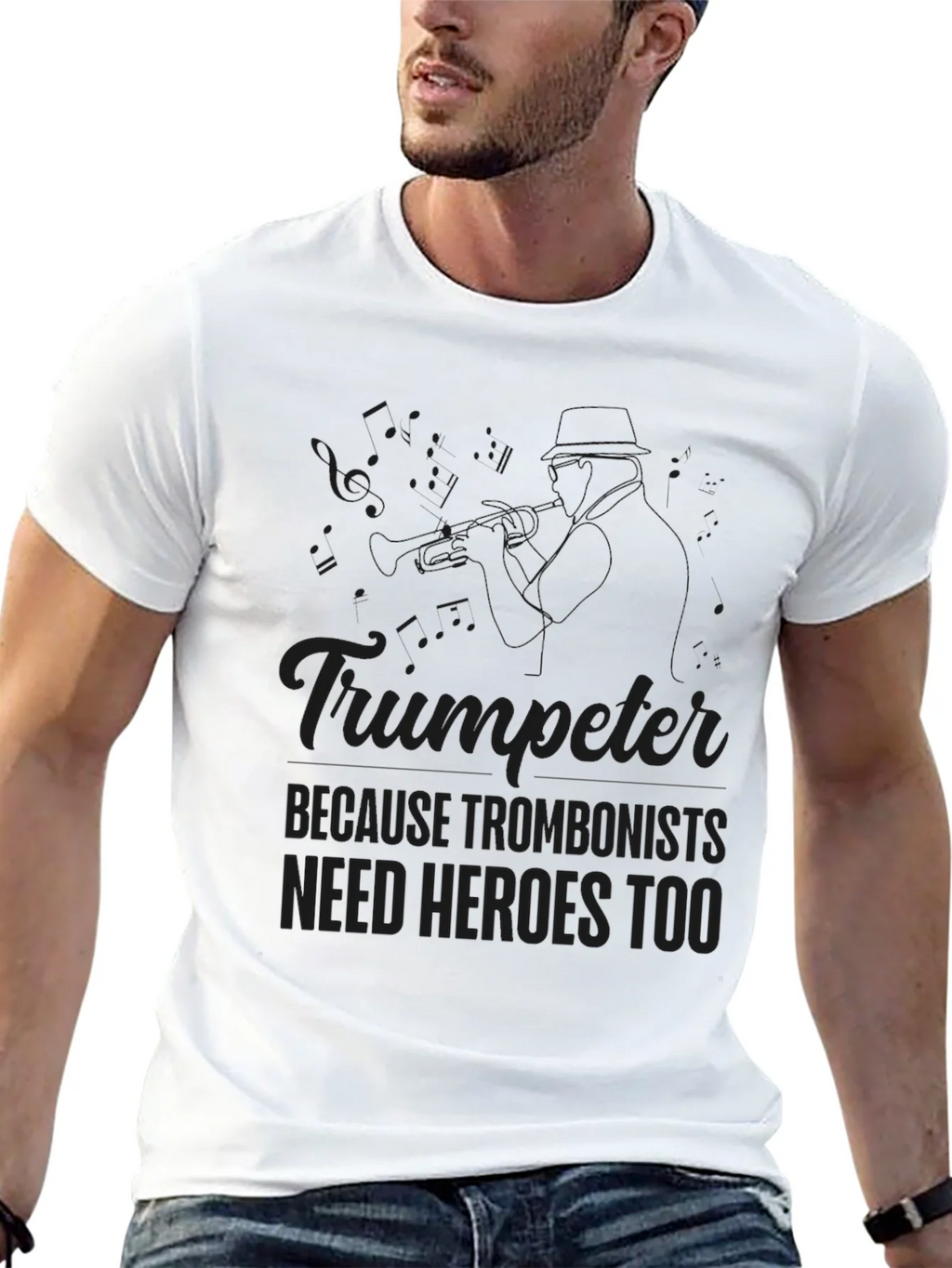 Trumpeter Hero T-Shirt - Musician Novelty Tee