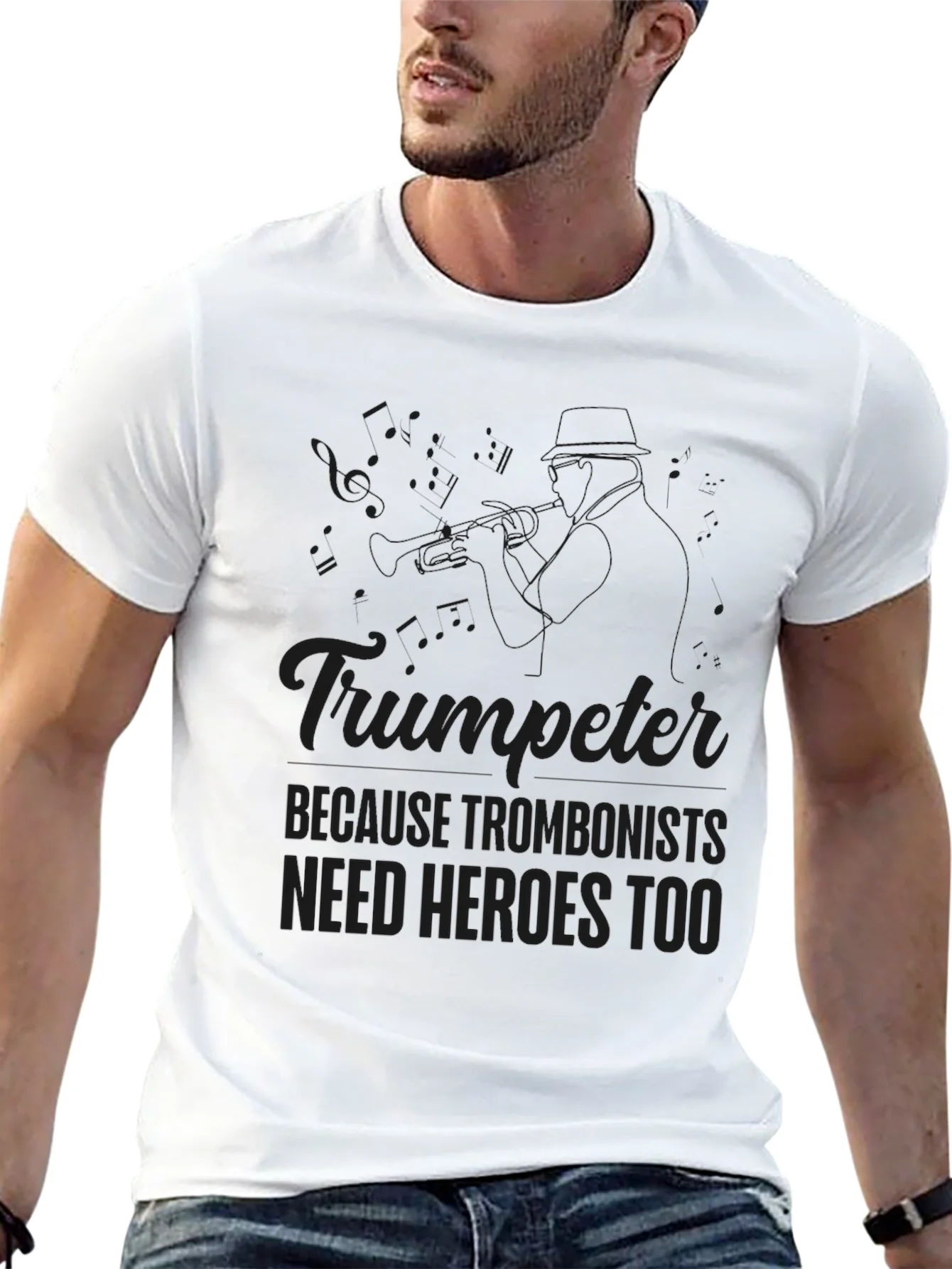 Trumpeter Hero T-Shirt - Musician Novelty Tee