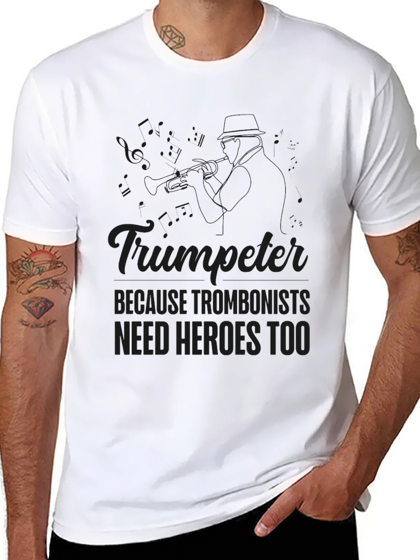 Trumpeter Hero T-Shirt - Musician Novelty Tee