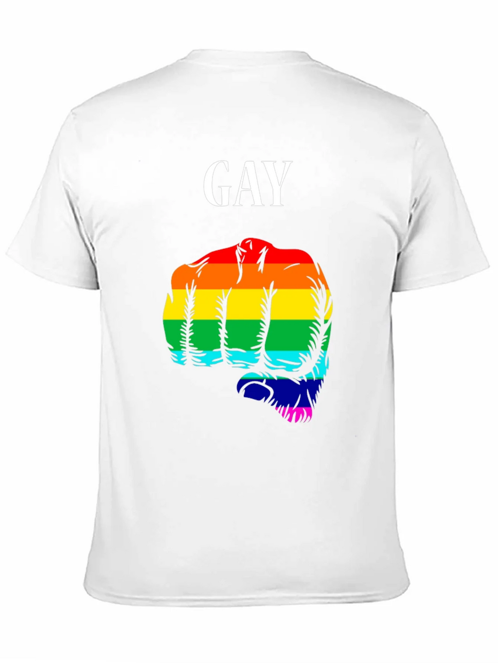 Gay Pride Fist T-Shirt - LGBTQ+ Rainbow Graphic Tee