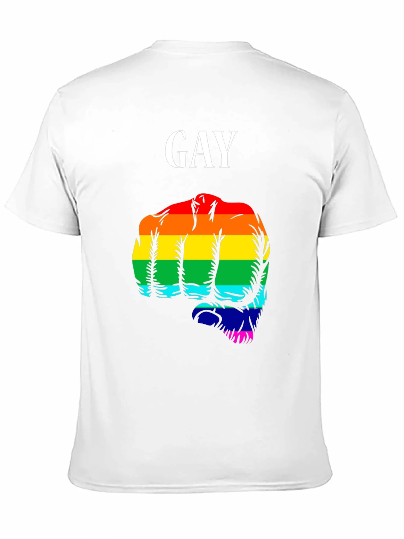 Gay Pride Fist T-Shirt - LGBTQ+ Rainbow Graphic Tee