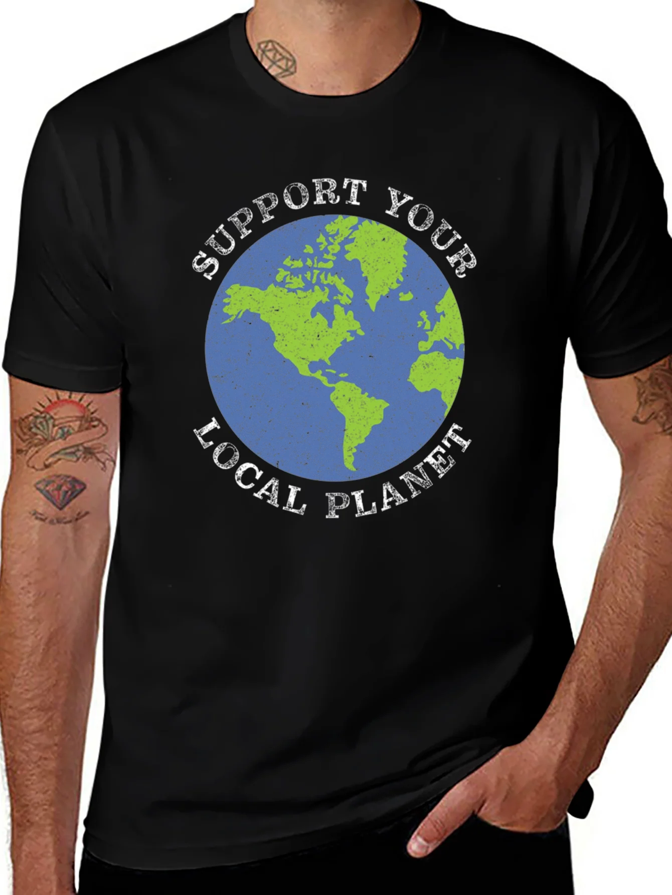 Support Your Local Planet Graphic T-Shirt