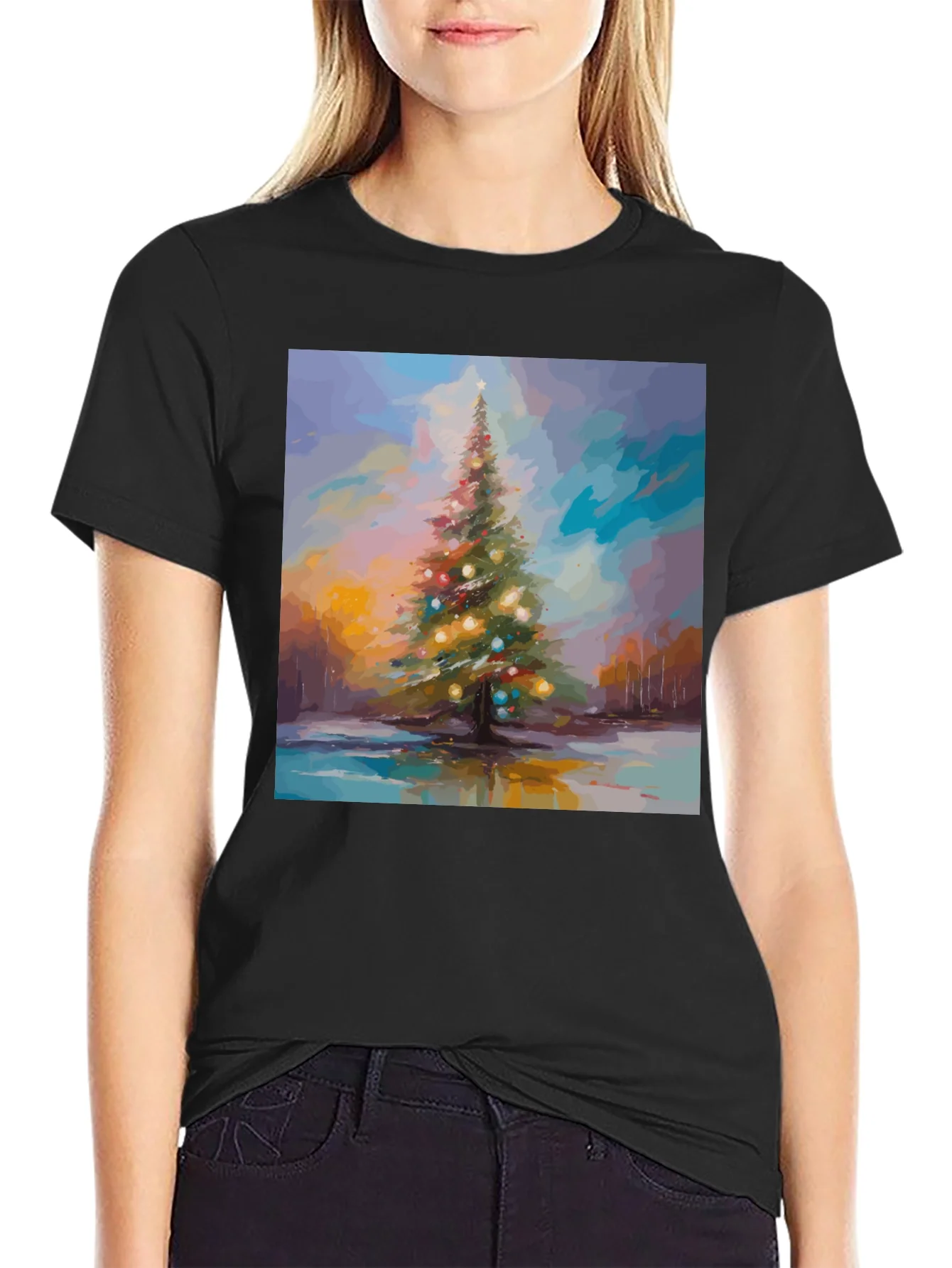 Christmas Tree Art T-Shirt