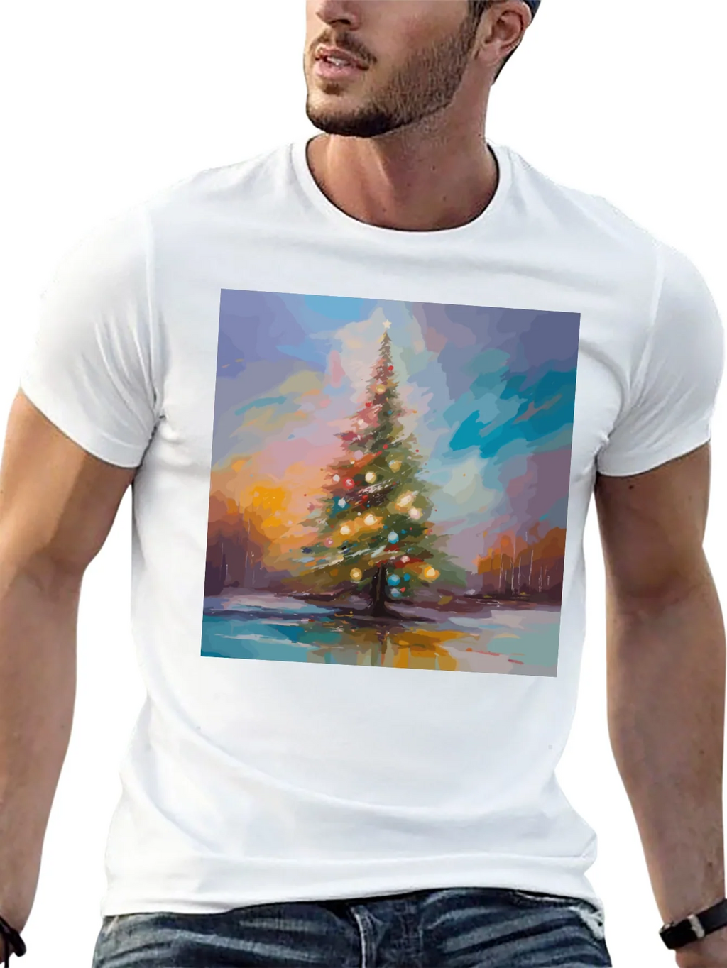 Christmas Tree Art T-Shirt