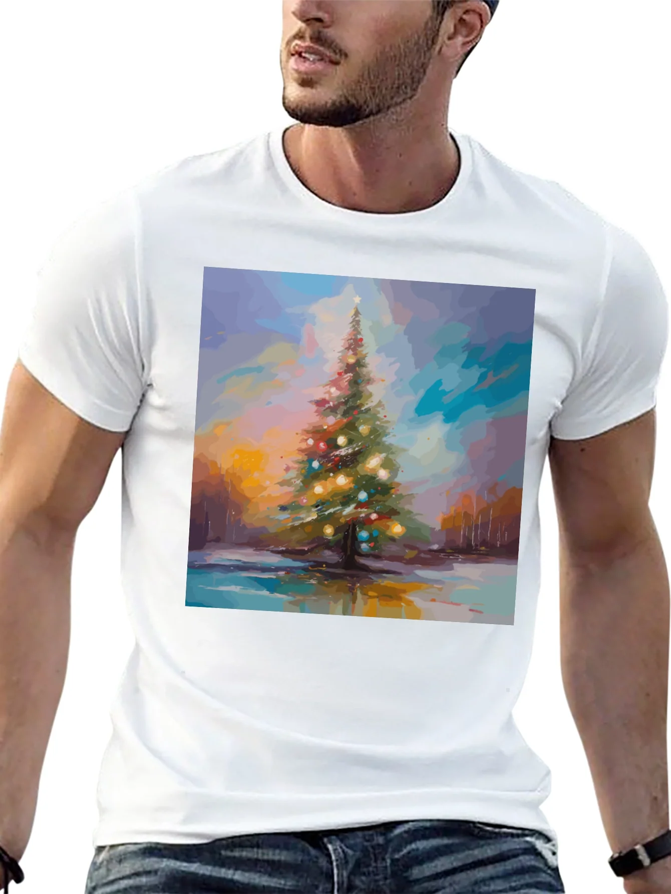 Christmas Tree Art T-Shirt