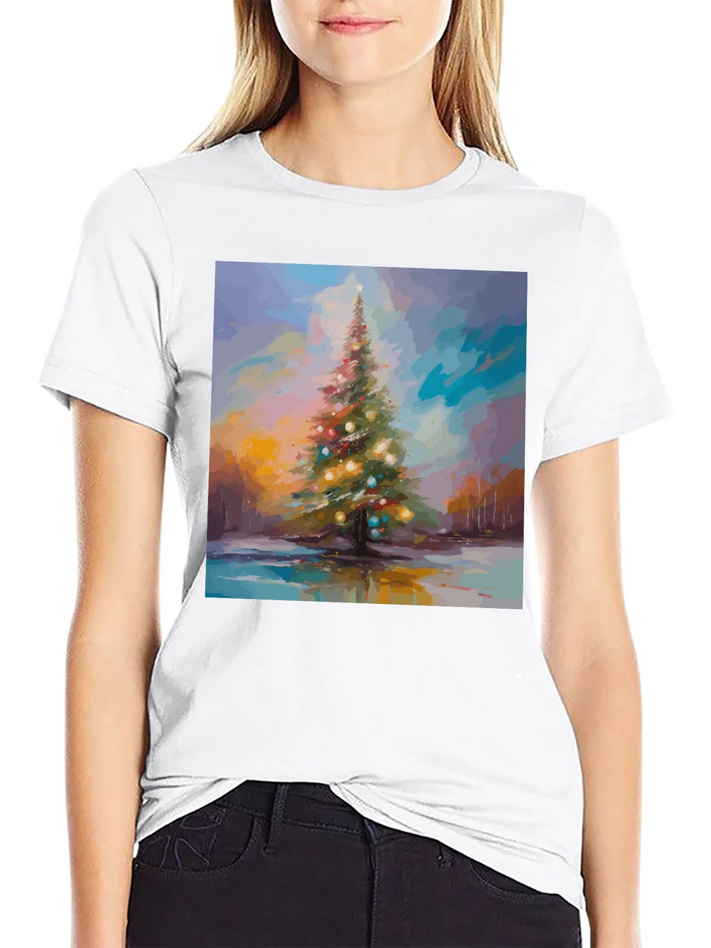 Christmas Tree Art T-Shirt
