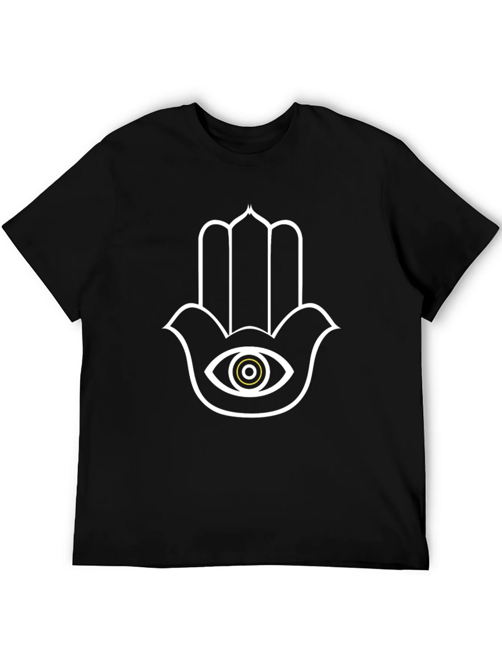 Hamsa Hand Eye Graphic Tee - Unisex Black T-Shirt
