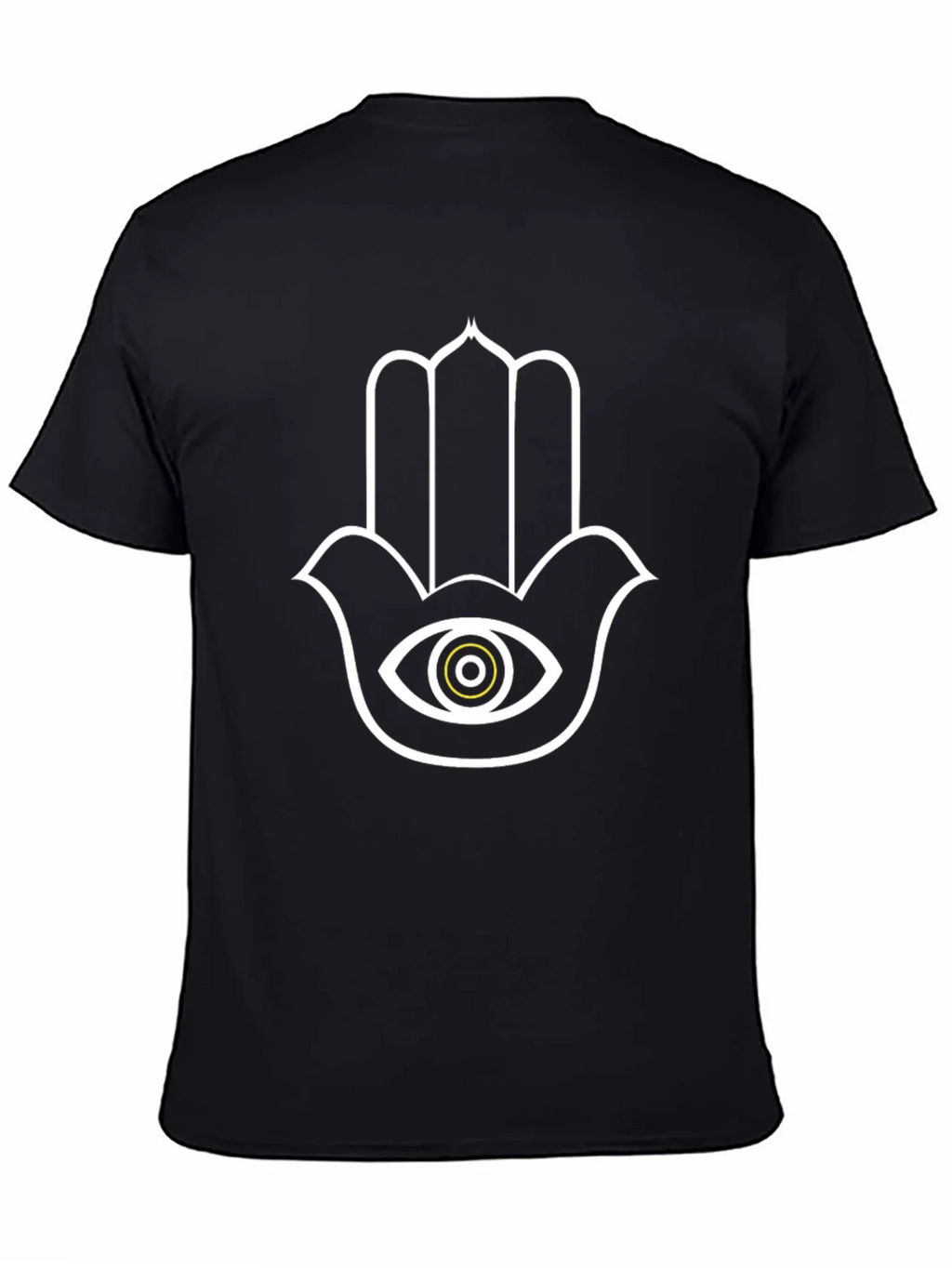 Hamsa Hand Eye Graphic Tee - Unisex Black T-Shirt