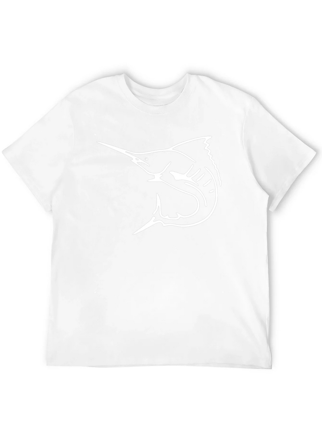 Marlin Fish Graphic Tee - Black Cotton T-Shirt