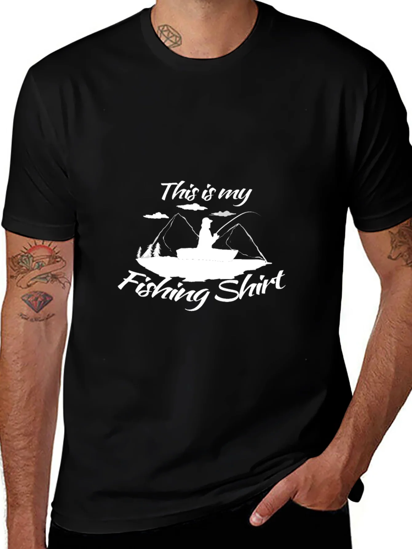 Mens Fishing Shirt - This is my Fishing Shirt Graphic Tee