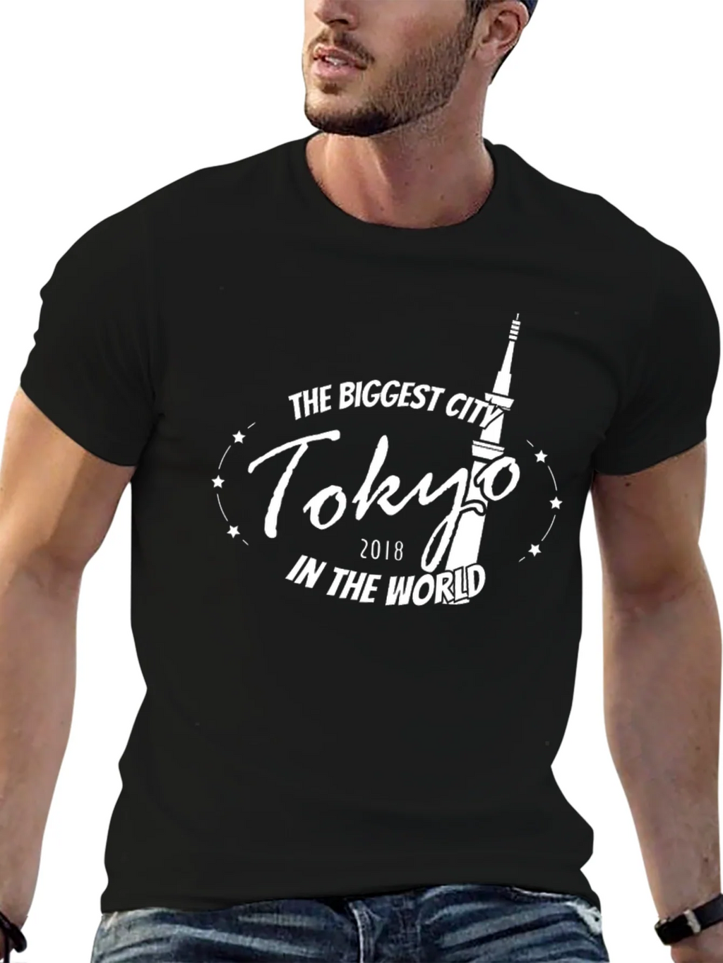 Tokyo 2018 Biggest City Black T-Shirt