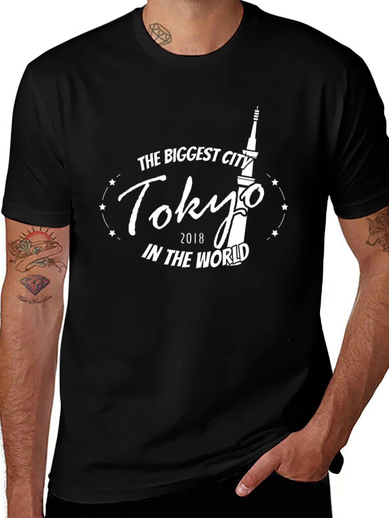 Tokyo 2018 Biggest City Black T-Shirt