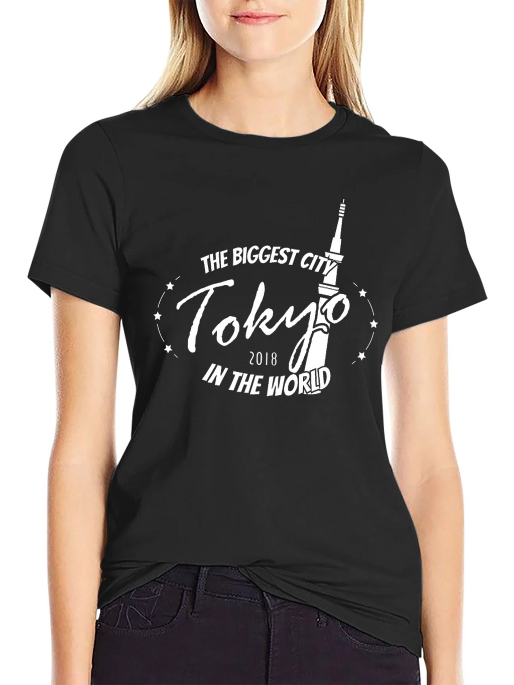 Tokyo 2018 Biggest City Black T-Shirt