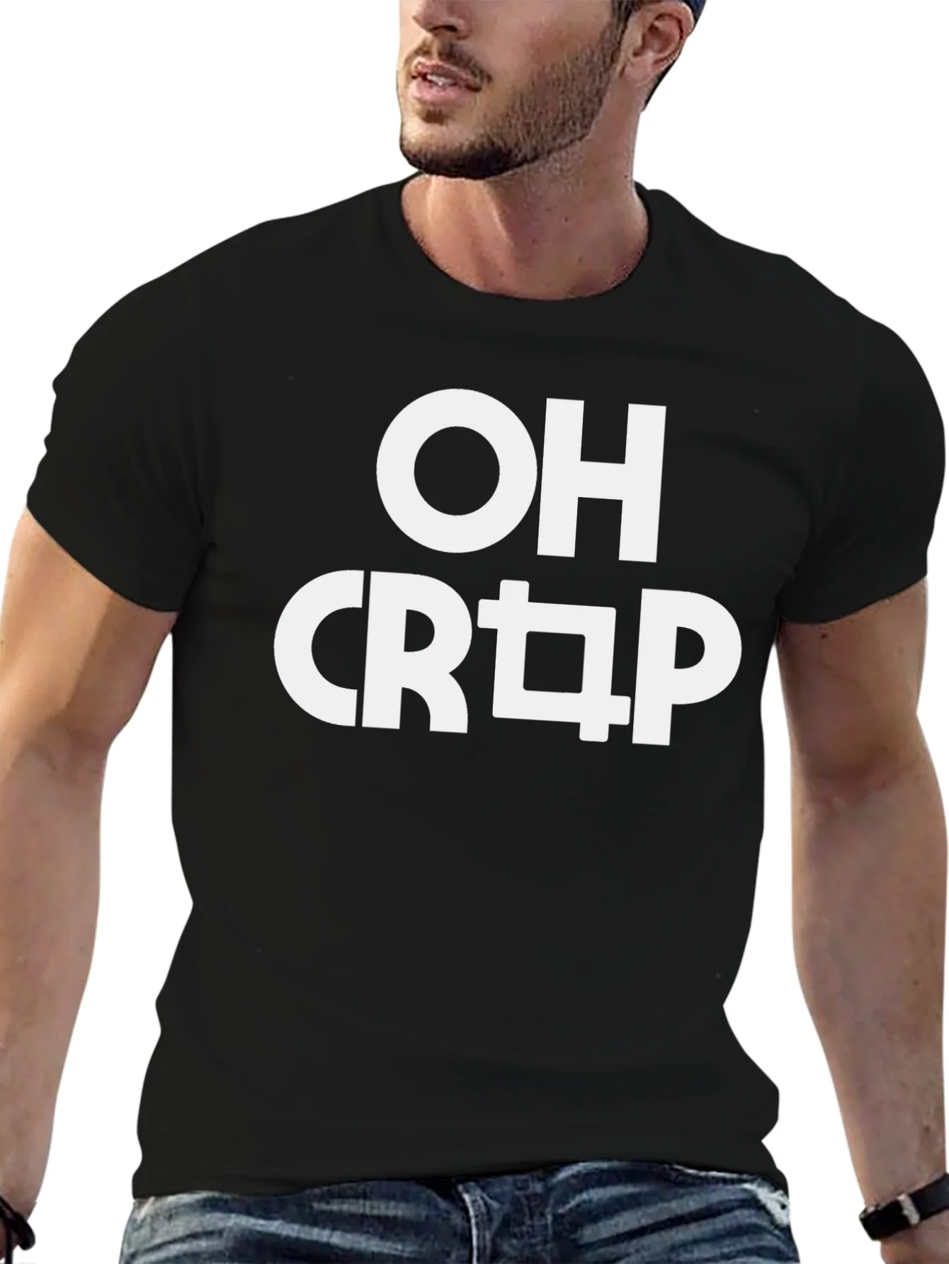 OH CR[ ]P Graphic Black T-Shirt