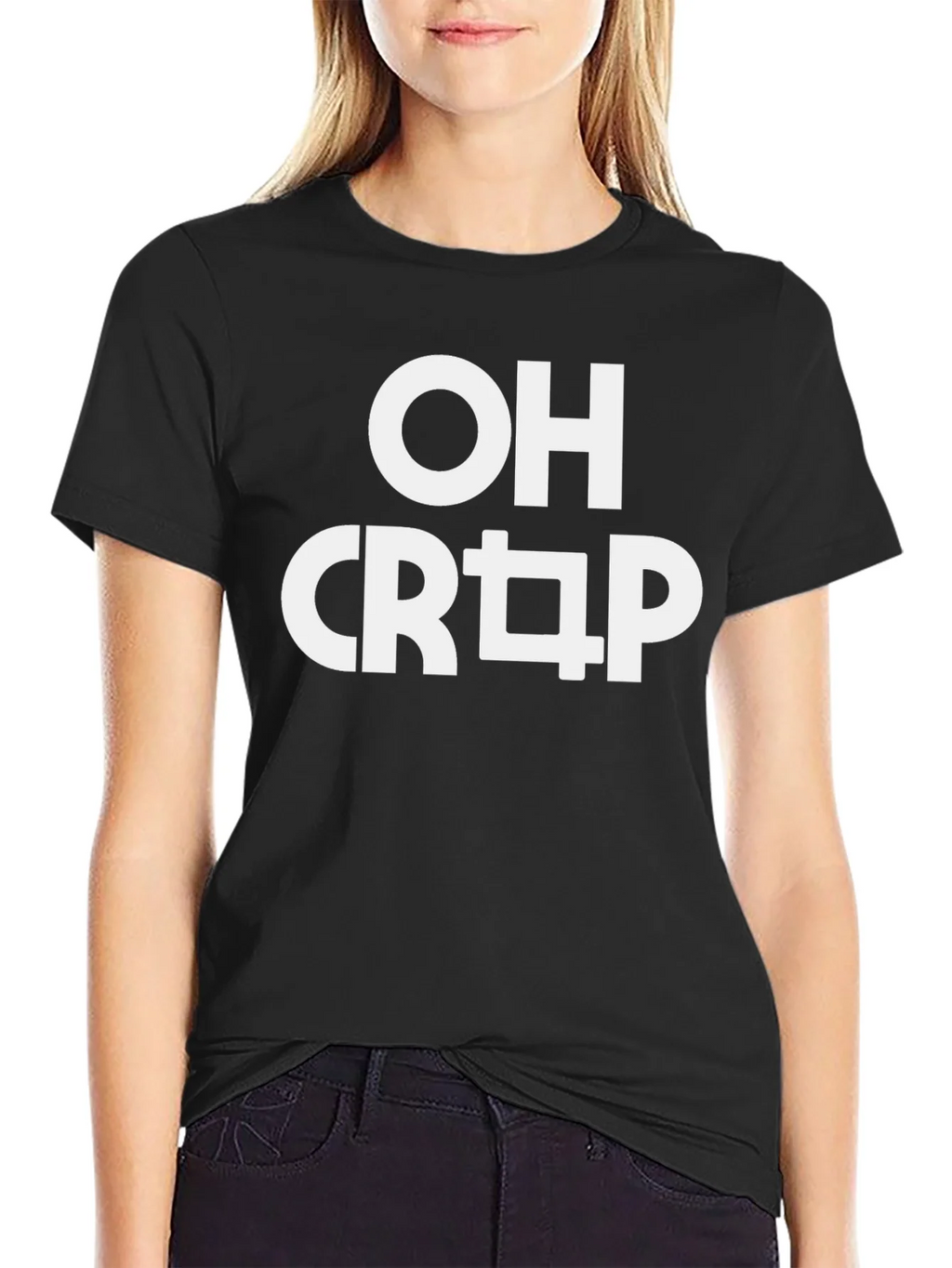 OH CR[ ]P Graphic Black T-Shirt