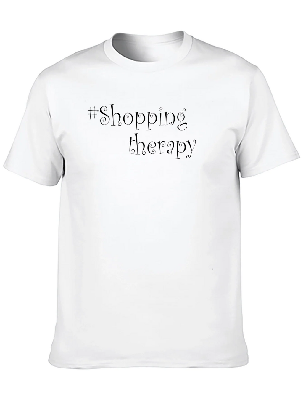 Shopping Therapy Black T-Shirt