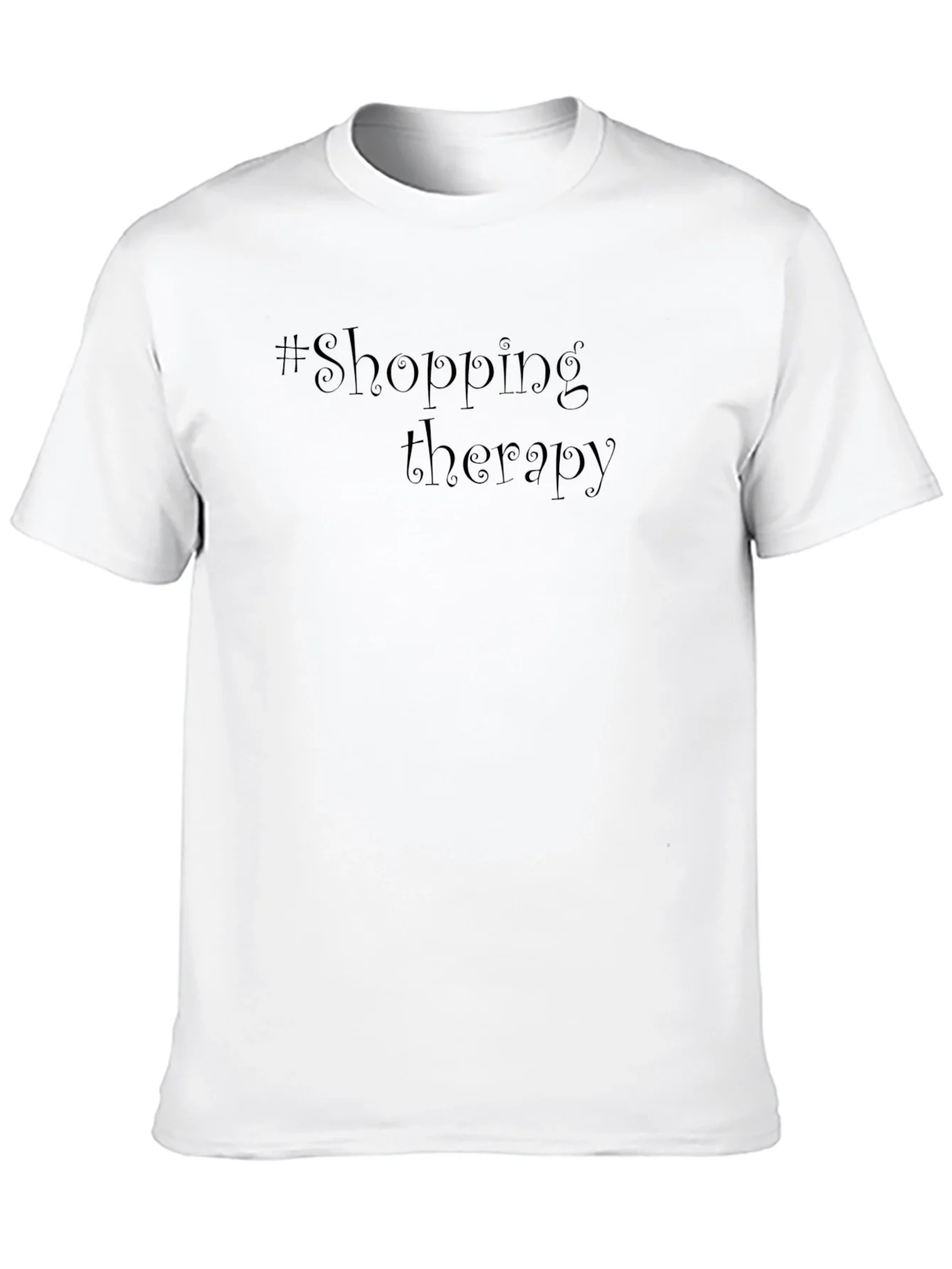 Shopping Therapy Black T-Shirt