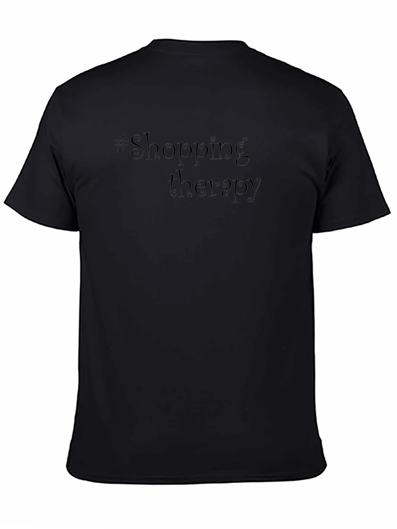 Shopping Therapy Black T-Shirt