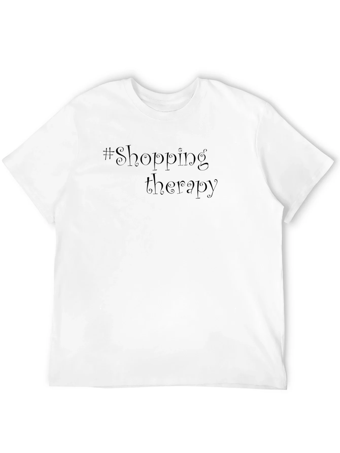 Shopping Therapy Black T-Shirt