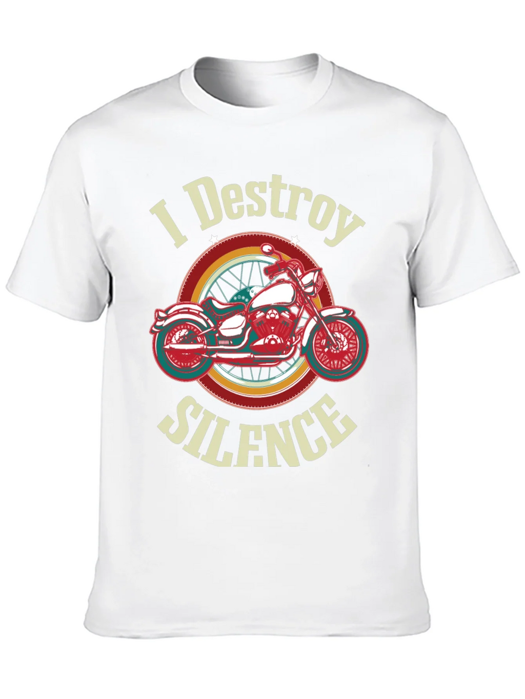 I Destroy Silence Motorcycle Graphic T-Shirt