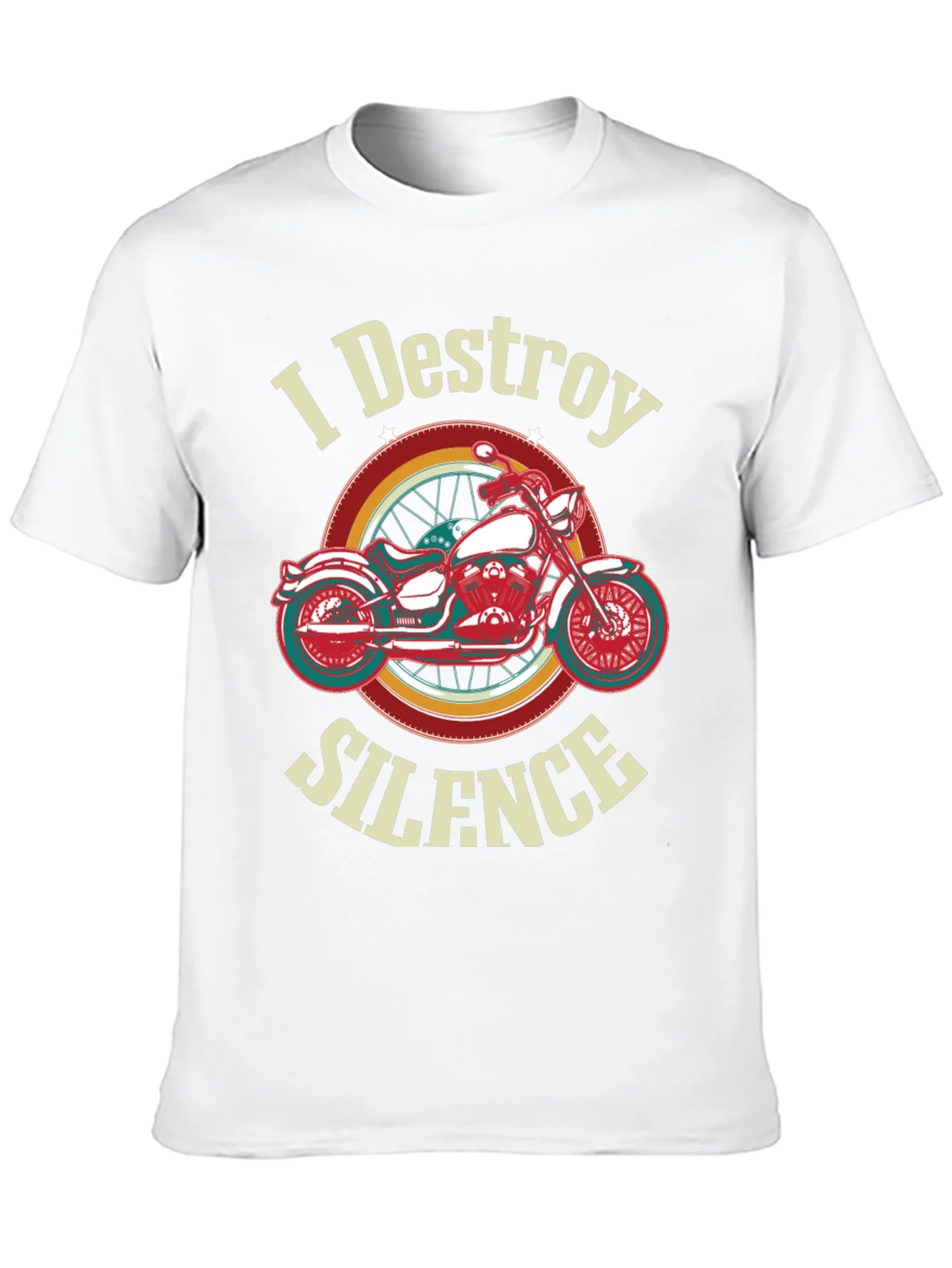 I Destroy Silence Motorcycle Graphic T-Shirt