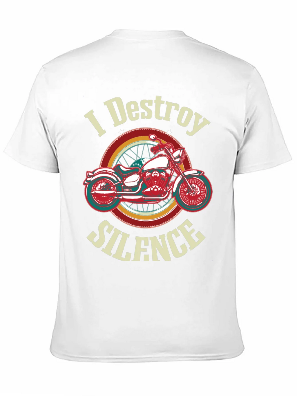 I Destroy Silence Motorcycle Graphic T-Shirt