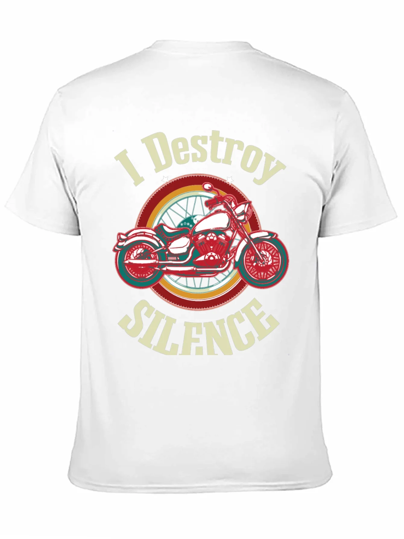 I Destroy Silence Motorcycle Graphic T-Shirt