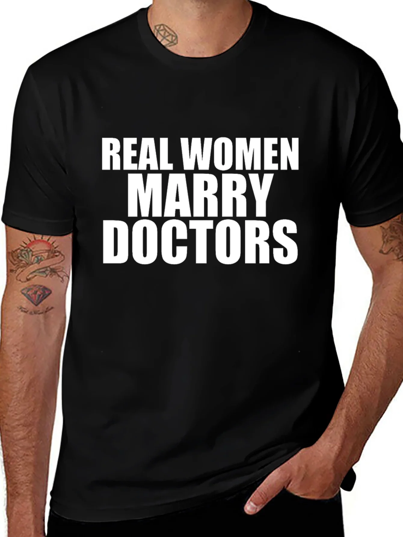 Real Women Marry Doctors Graphic T-Shirt