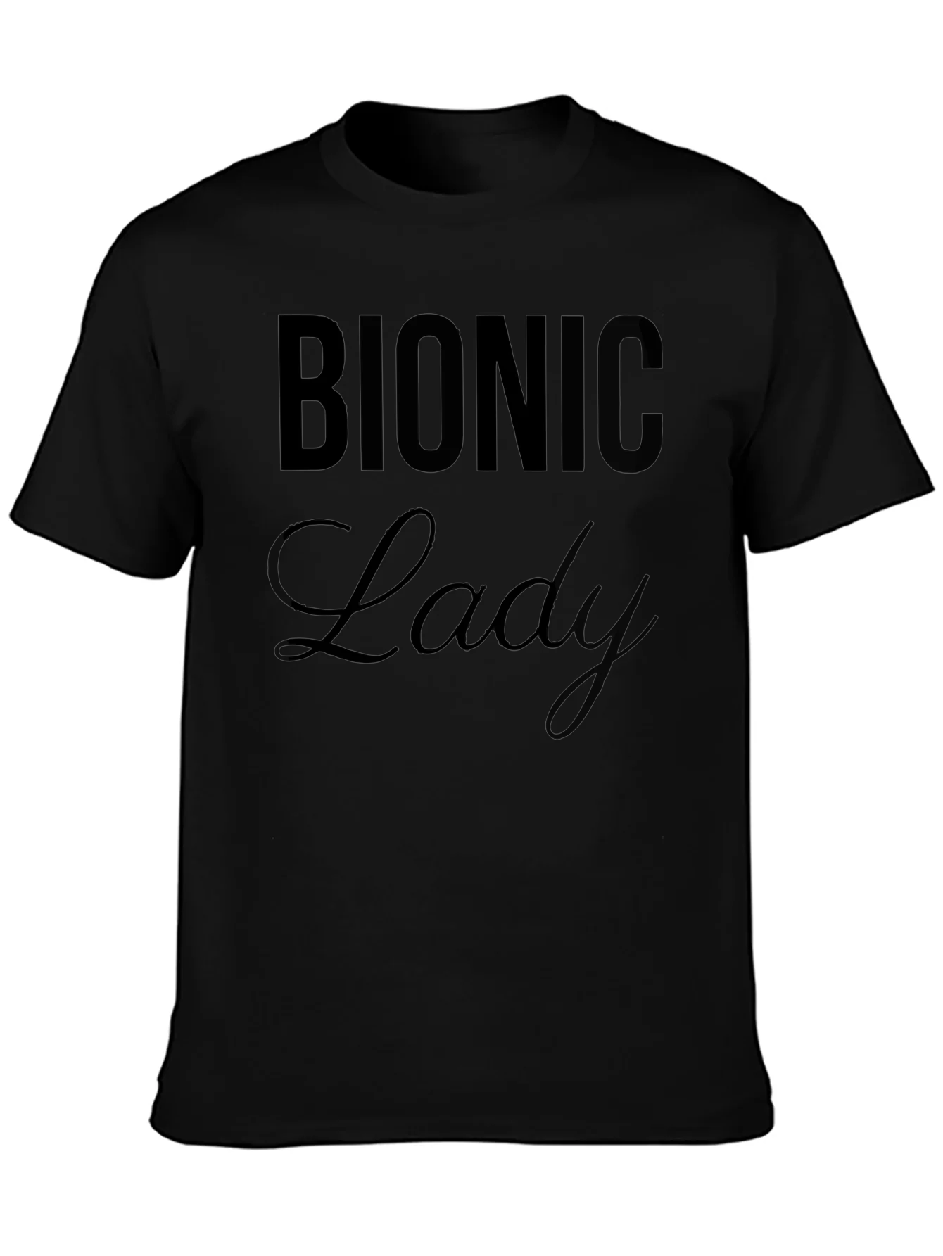 Bionic Lady Black T-Shirt