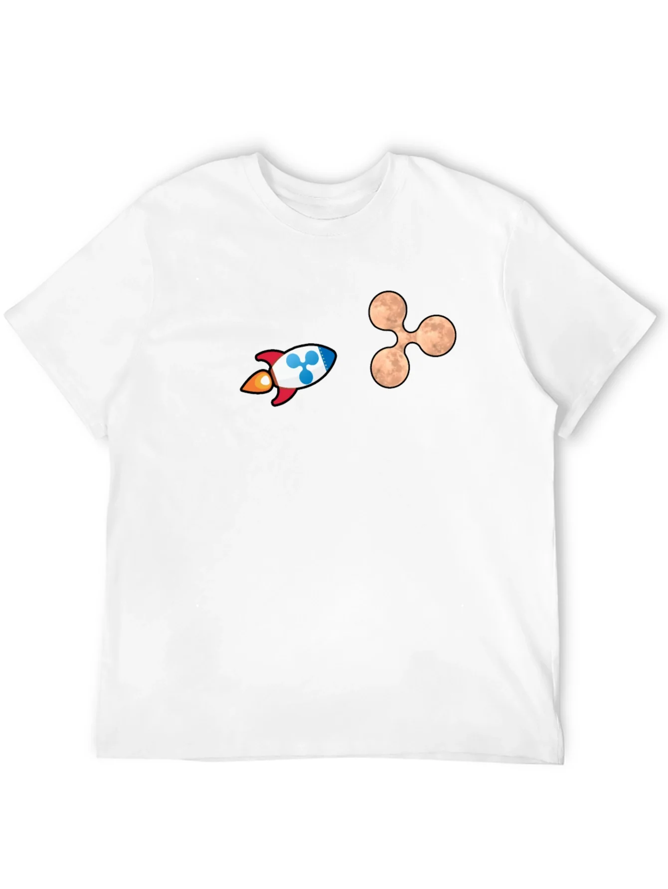 Crypto Rocket Graphic T-Shirt - Black