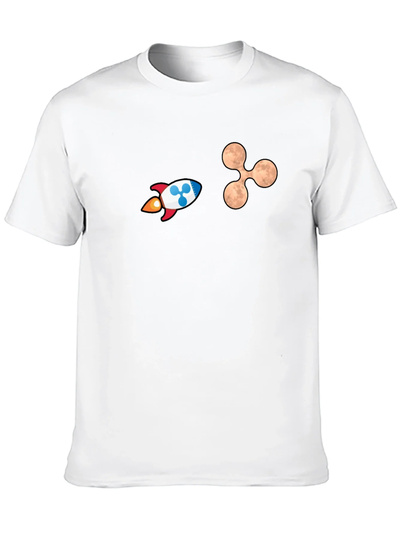 Crypto Rocket Graphic T-Shirt - Black