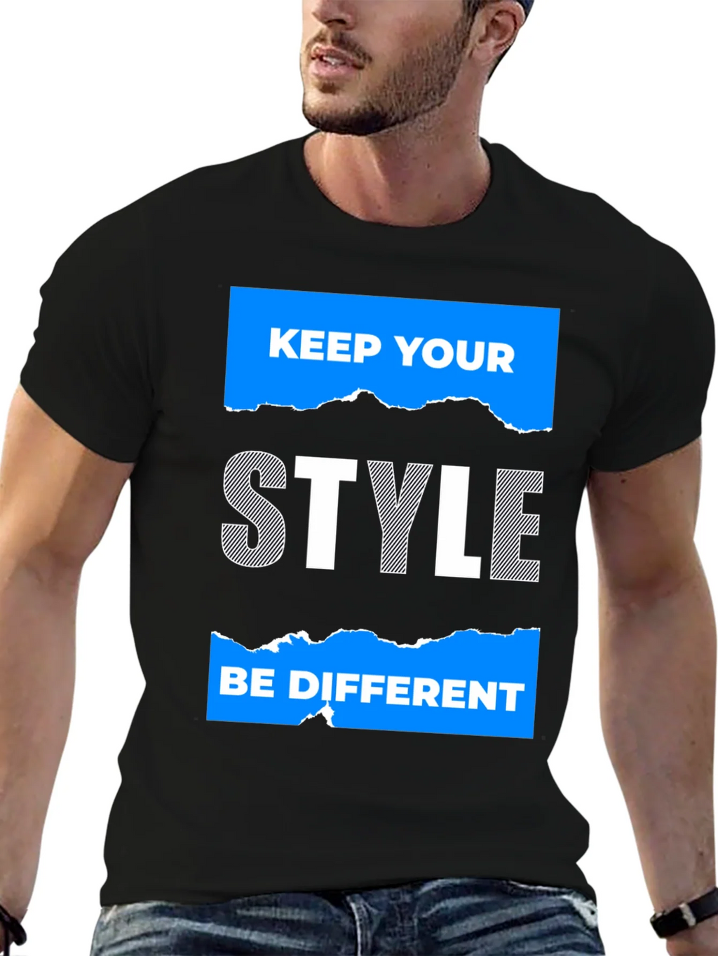 Keep Your Style Black Graphic Tee