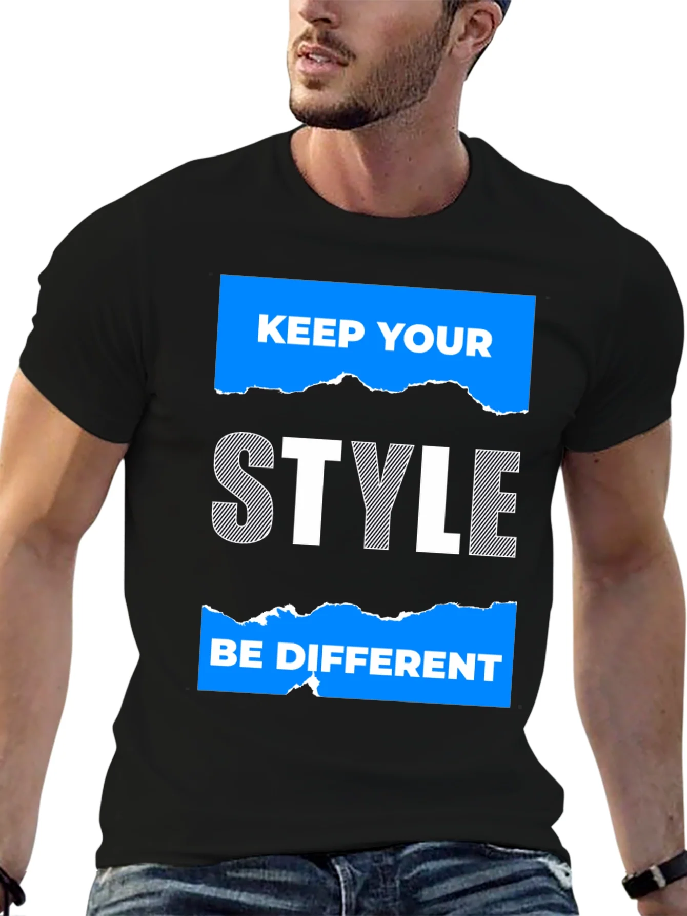 Keep Your Style Black Graphic Tee