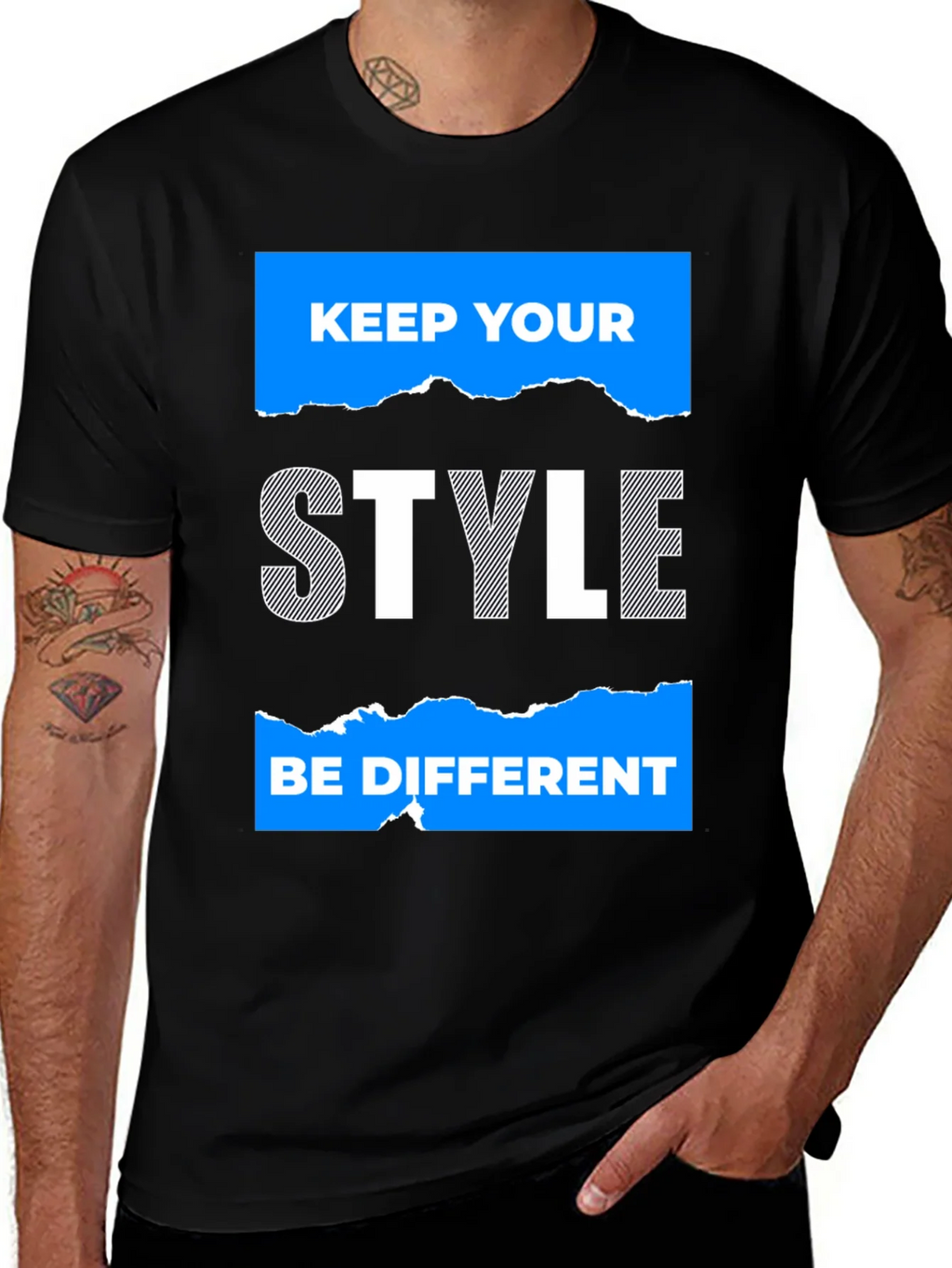Keep Your Style Black Graphic Tee