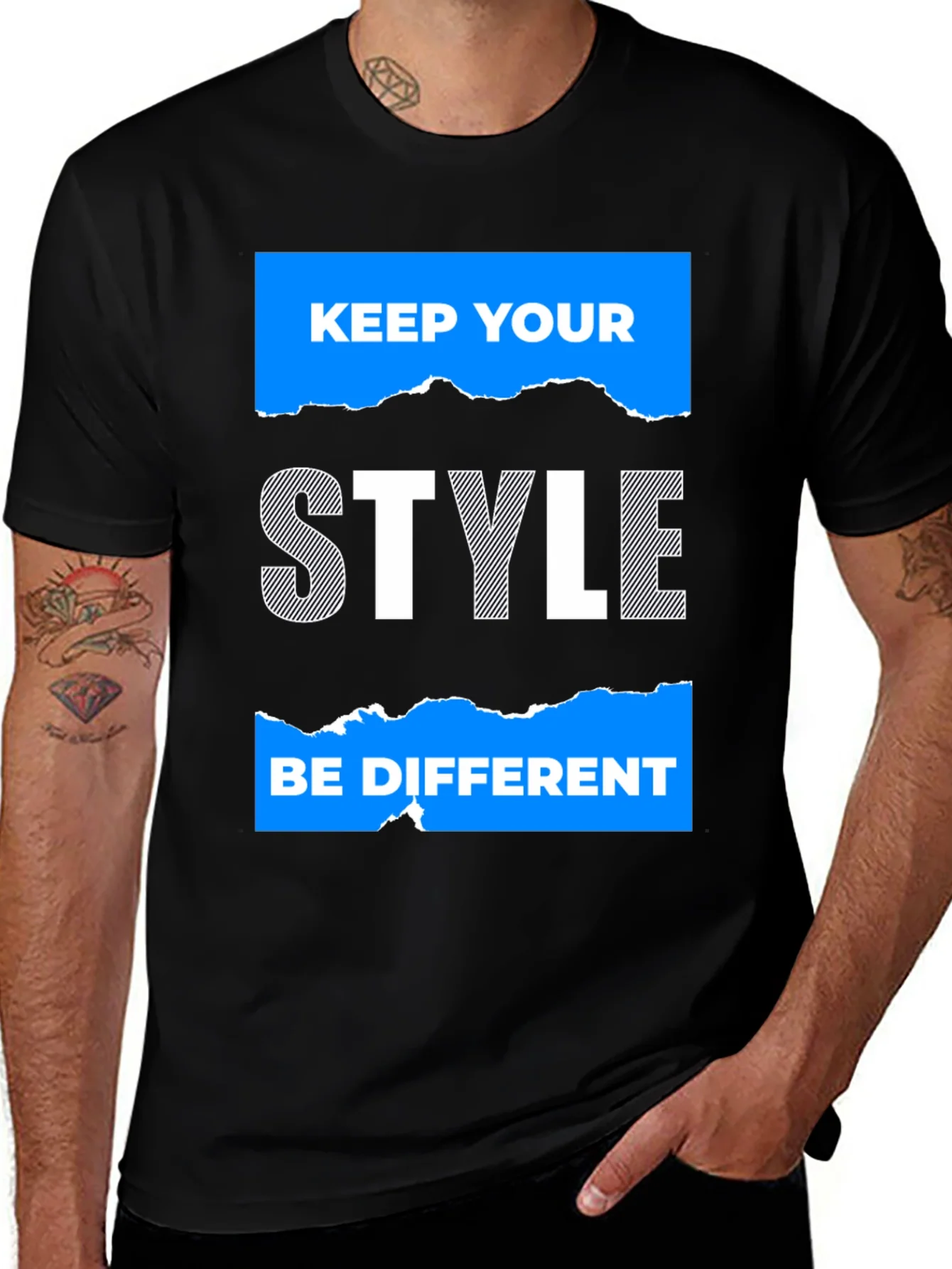Keep Your Style Black Graphic Tee