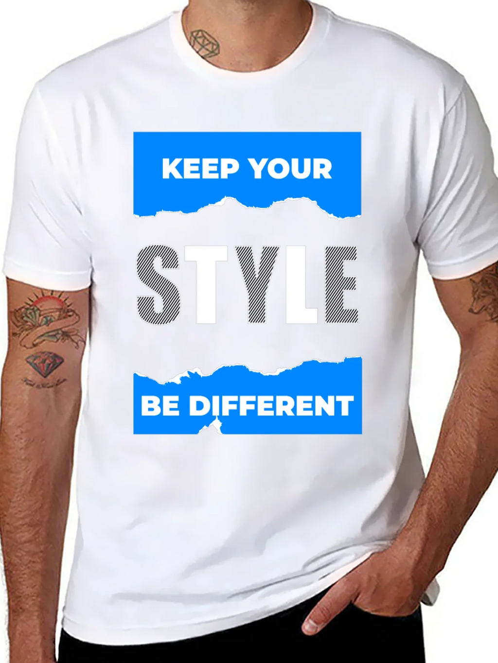 Keep Your Style Black Graphic Tee