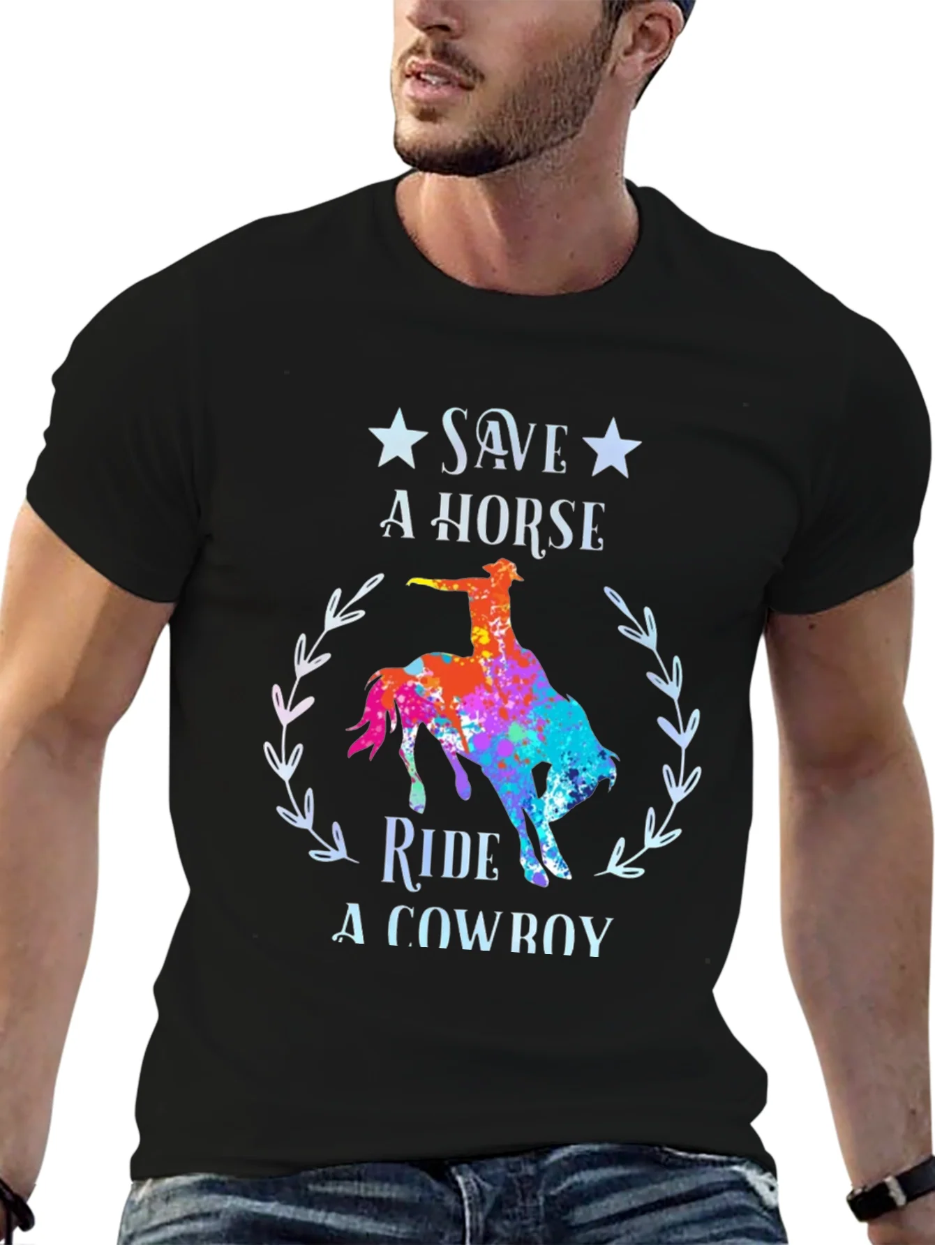 Save a Horse Ride a Cowboy Graphic Tee