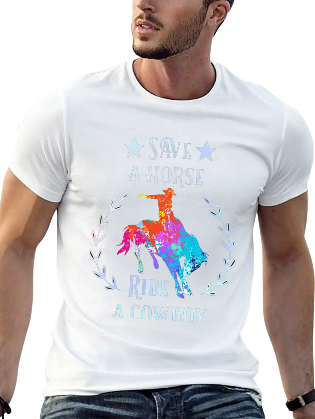 Save a Horse Ride a Cowboy Graphic Tee