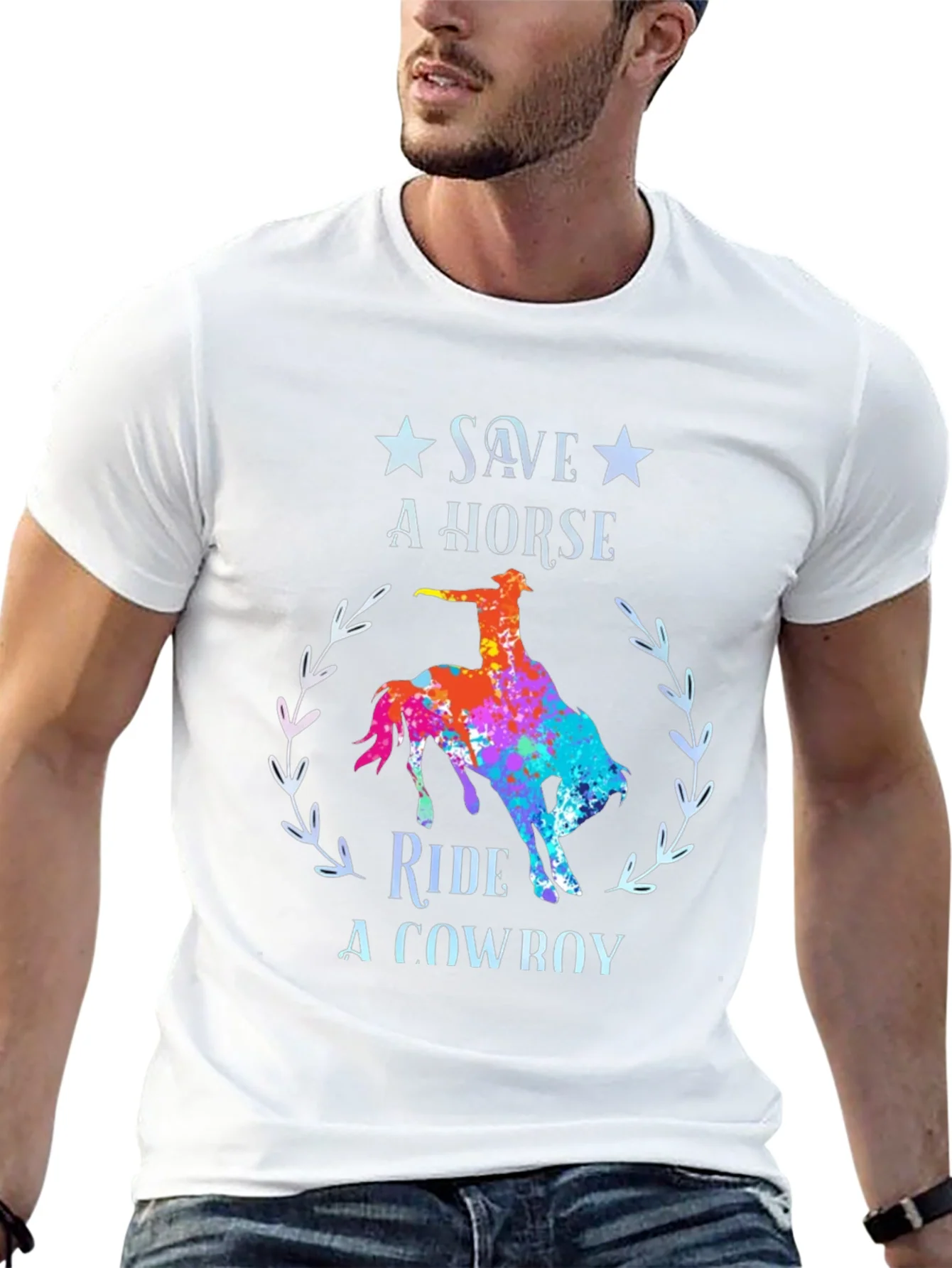 Save a Horse Ride a Cowboy Graphic Tee