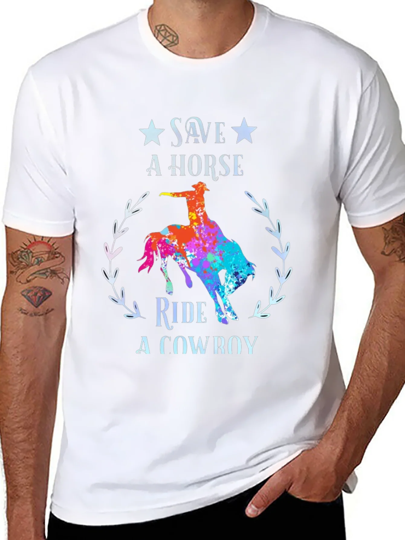 Save a Horse Ride a Cowboy Graphic Tee