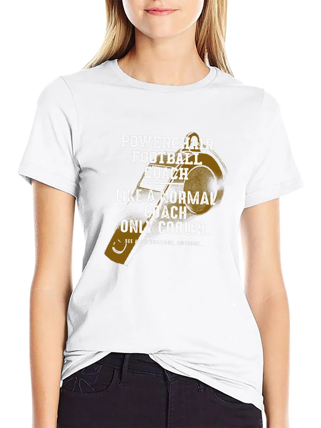 Powerchair Football Coach T-Shirt - Cool & Unique Design