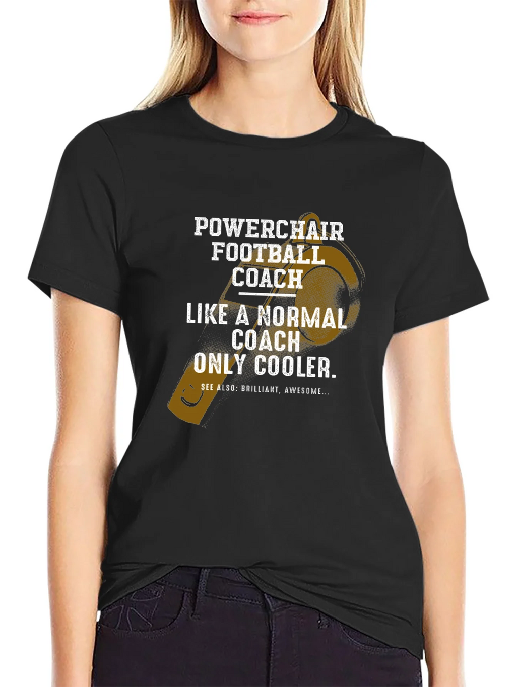 Powerchair Football Coach T-Shirt - Cool & Unique Design