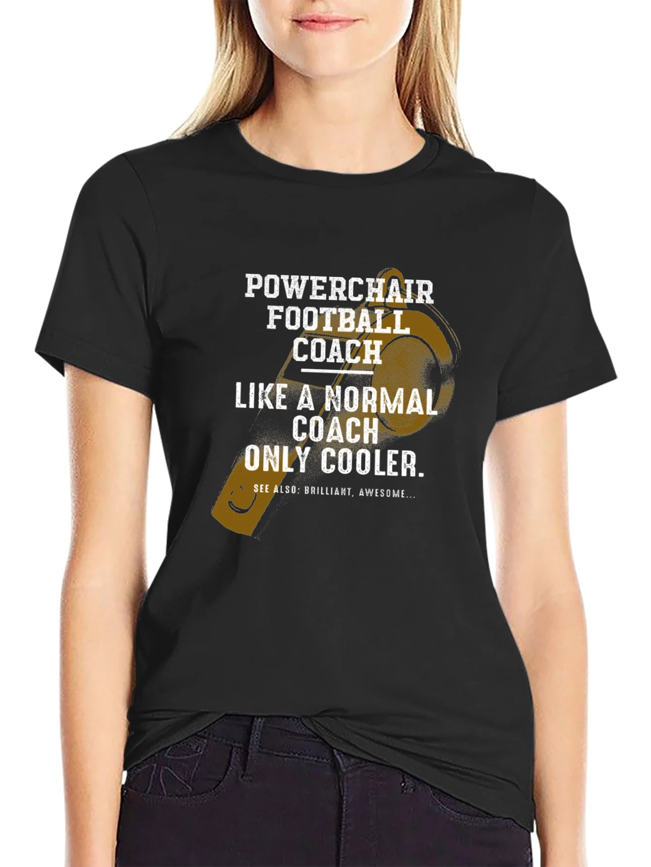 Powerchair Football Coach T-Shirt - Cool & Unique Design