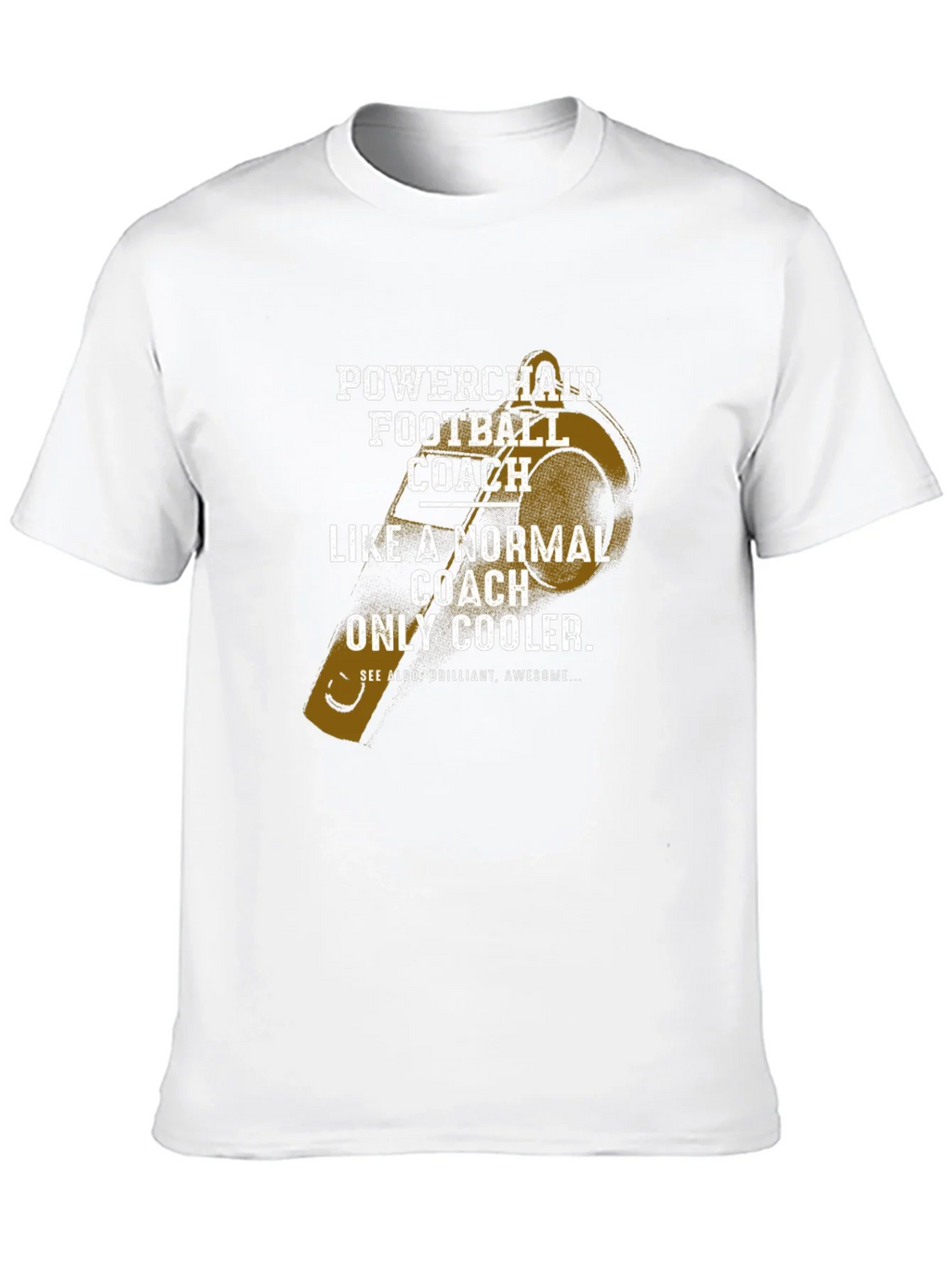 Powerchair Football Coach T-Shirt - Cool & Unique Design