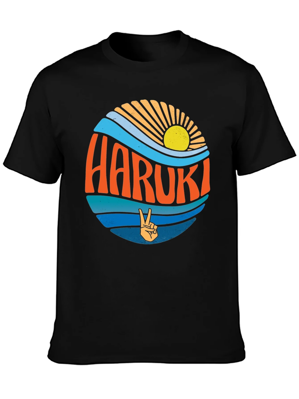 Haruki Retro Graphic T-Shirt
